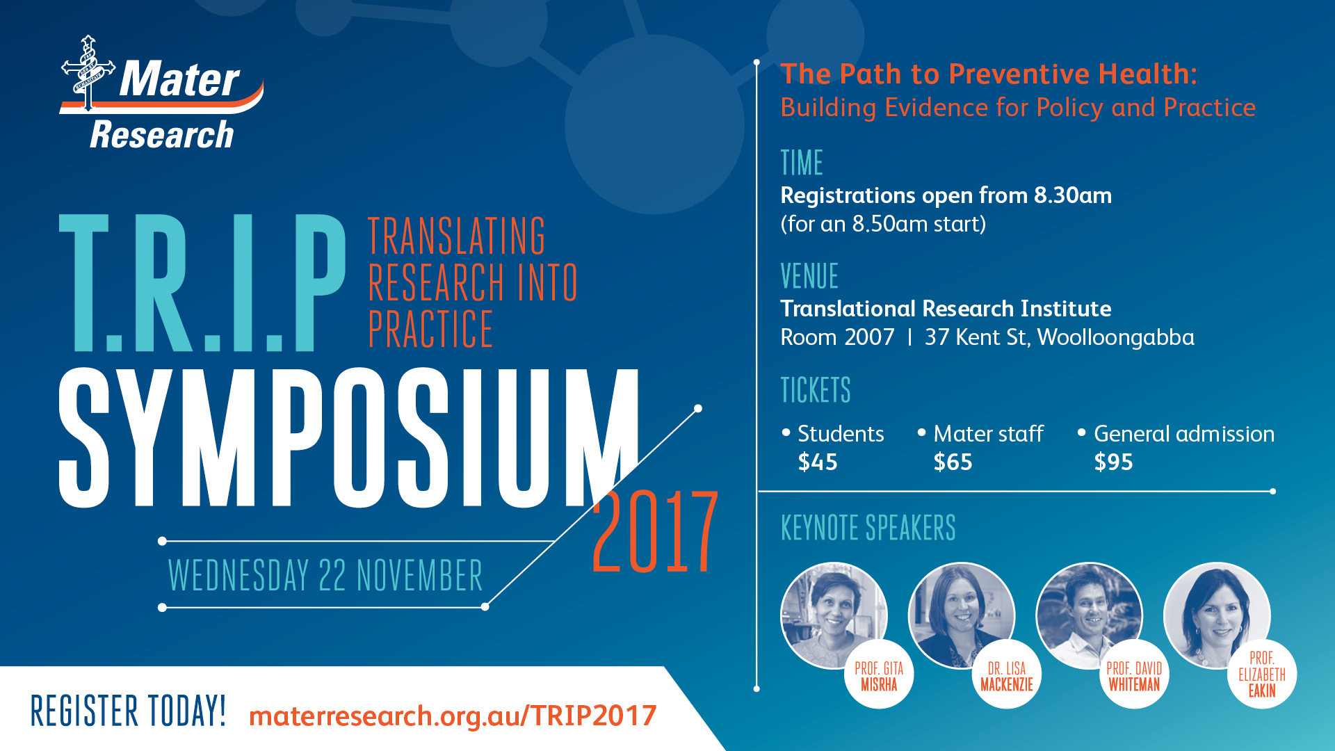 Mater TRIP Symposium 2017 | Translational Research Institute